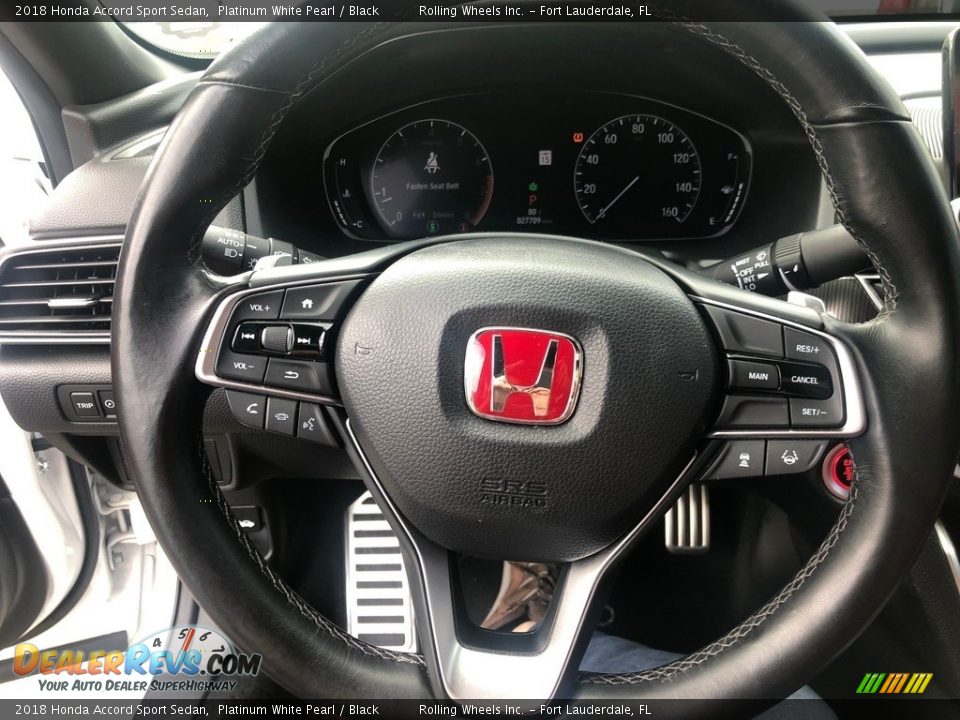 2018 Honda Accord Sport Sedan Platinum White Pearl / Black Photo #11