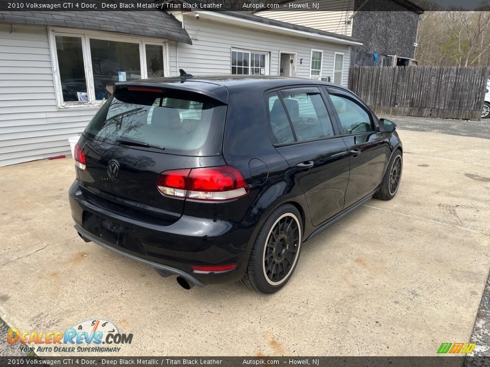 2010 Volkswagen GTI 4 Door Deep Black Metallic / Titan Black Leather Photo #7