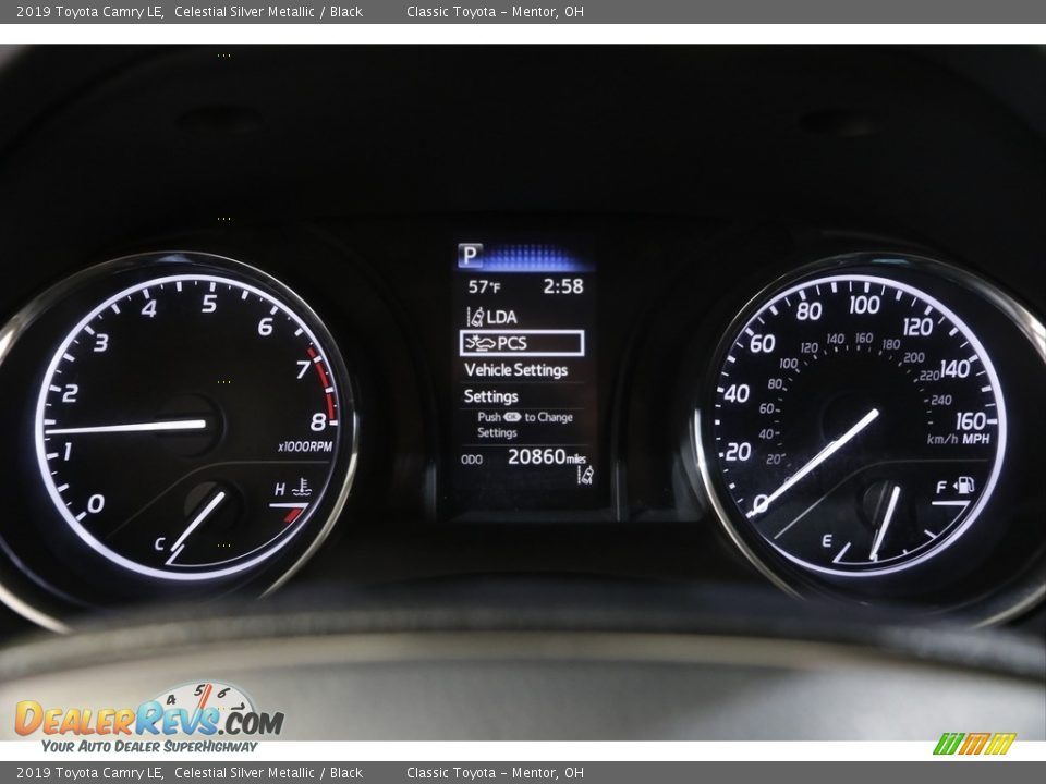 2019 Toyota Camry LE Celestial Silver Metallic / Black Photo #8