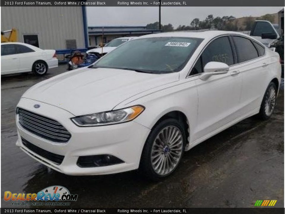 2013 Ford Fusion Titanium Oxford White / Charcoal Black Photo #1