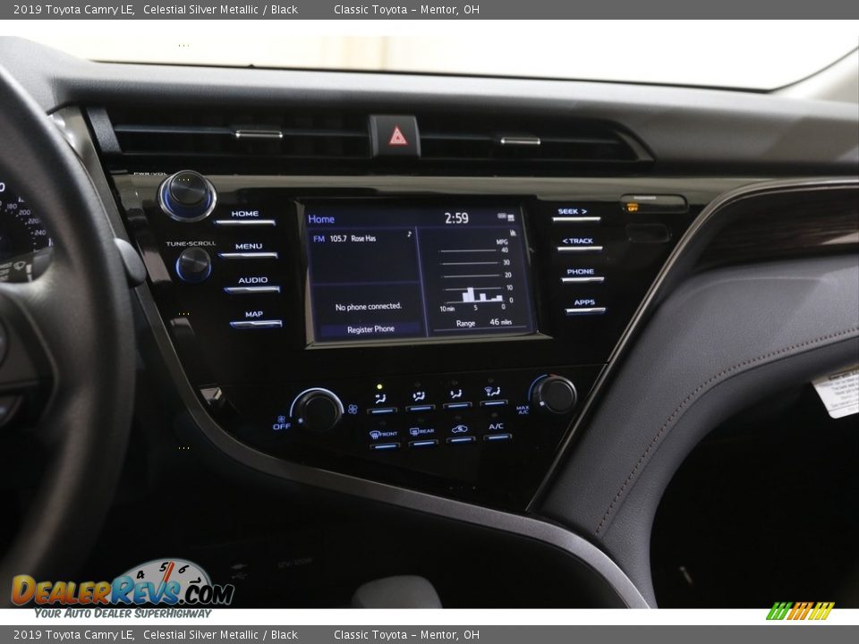 2019 Toyota Camry LE Celestial Silver Metallic / Black Photo #9