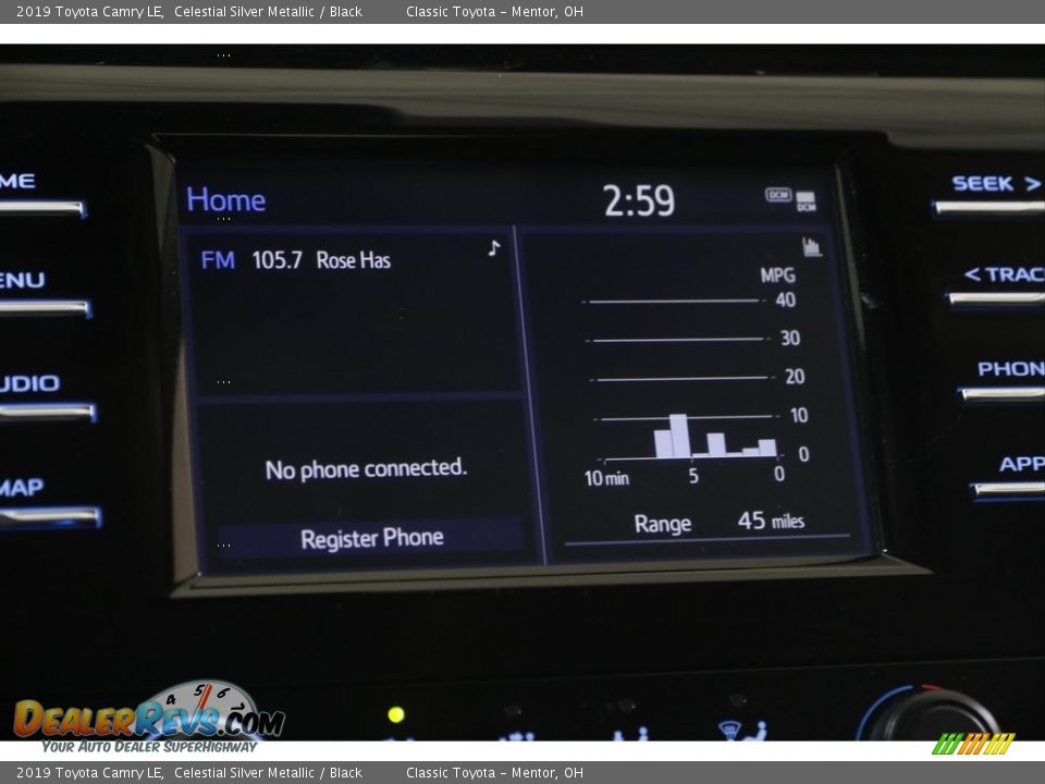 2019 Toyota Camry LE Celestial Silver Metallic / Black Photo #10