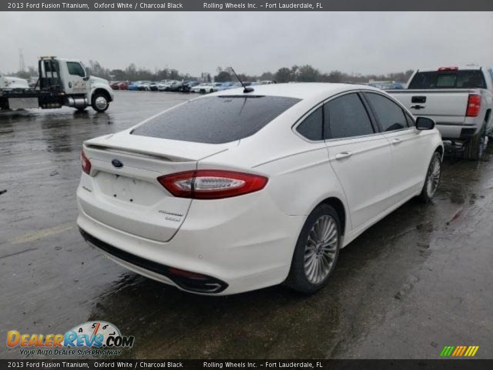 2013 Ford Fusion Titanium Oxford White / Charcoal Black Photo #3