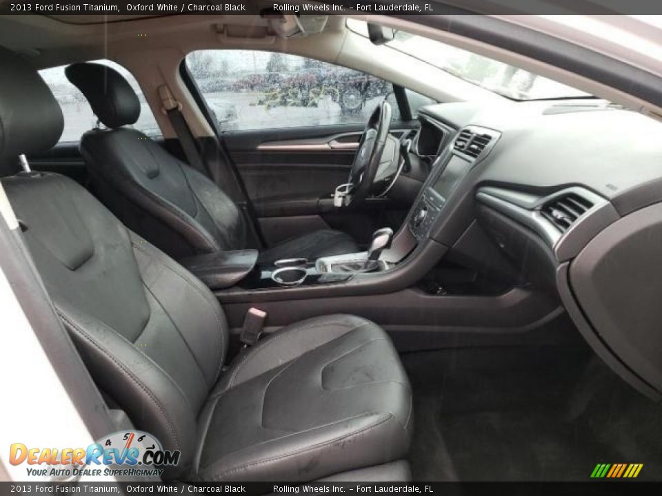 2013 Ford Fusion Titanium Oxford White / Charcoal Black Photo #4
