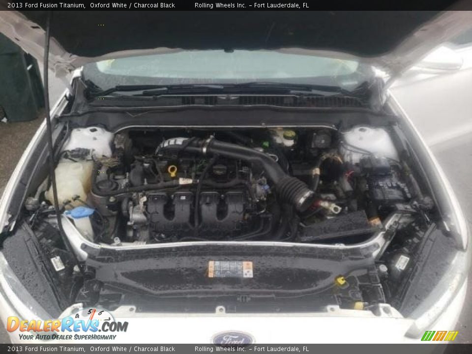 2013 Ford Fusion Titanium Oxford White / Charcoal Black Photo #6