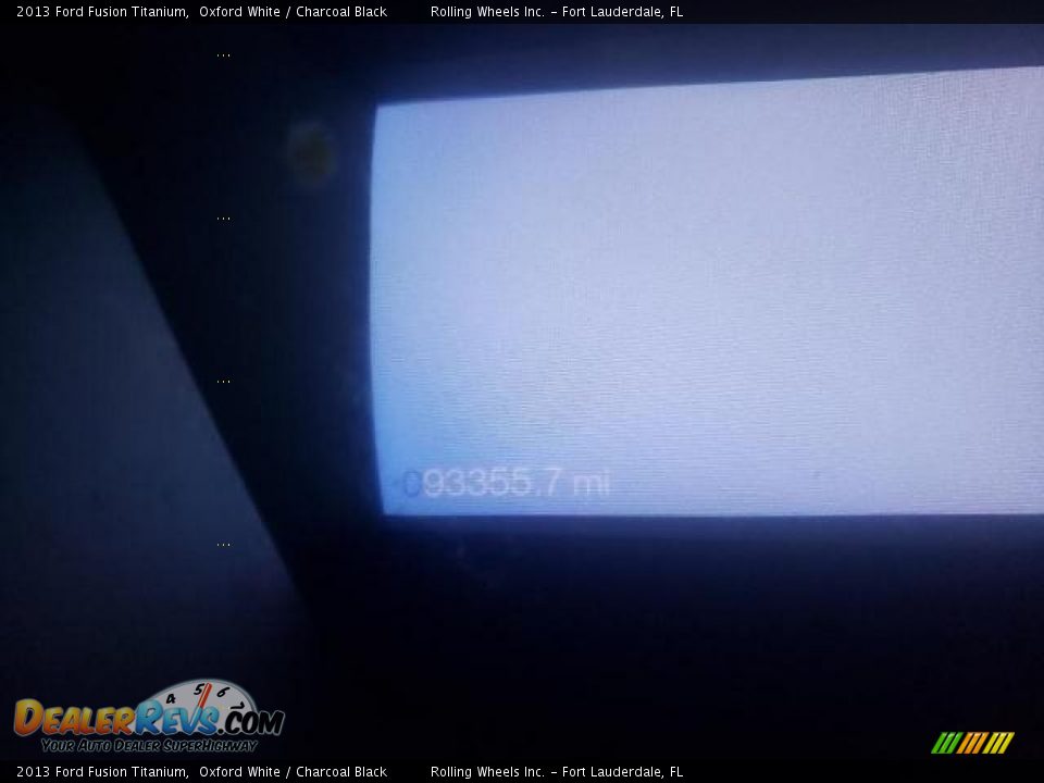 2013 Ford Fusion Titanium Oxford White / Charcoal Black Photo #7