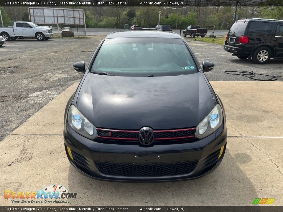 2010 Volkswagen GTI 4 Door Deep Black Metallic / Titan Black Leather Photo #12