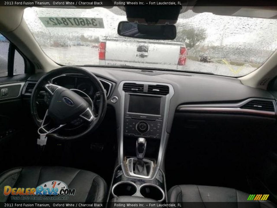 2013 Ford Fusion Titanium Oxford White / Charcoal Black Photo #8