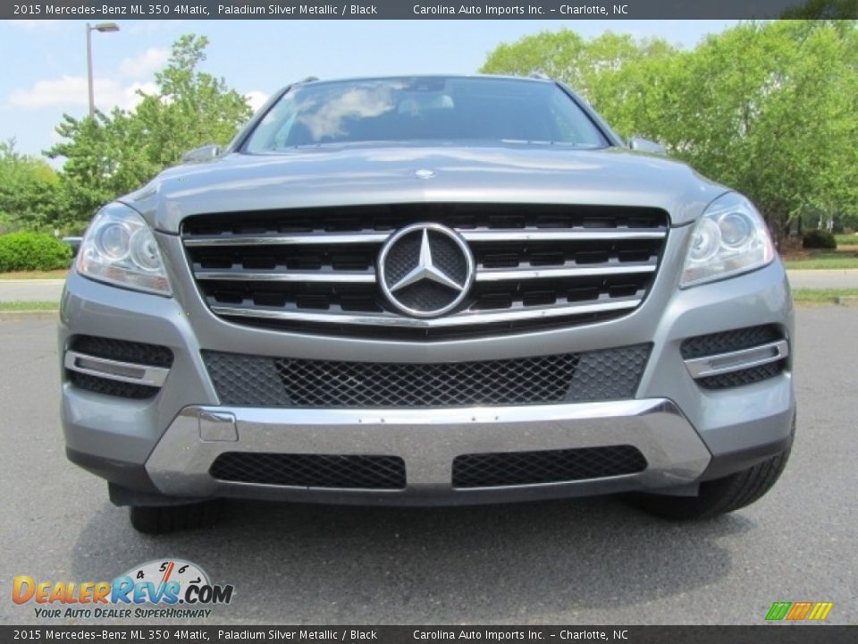 2015 Mercedes-Benz ML 350 4Matic Paladium Silver Metallic / Black Photo #4