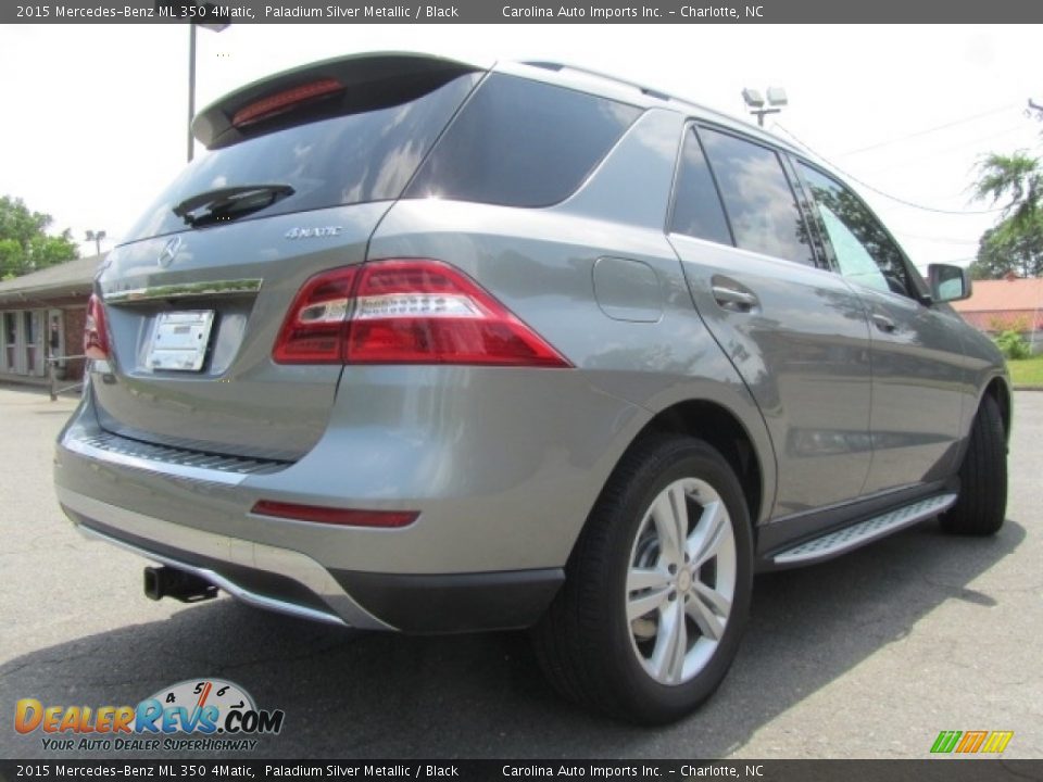 2015 Mercedes-Benz ML 350 4Matic Paladium Silver Metallic / Black Photo #10