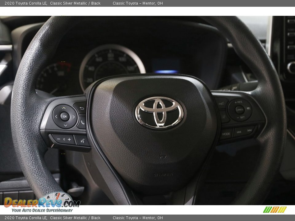 2020 Toyota Corolla LE Classic Silver Metallic / Black Photo #7