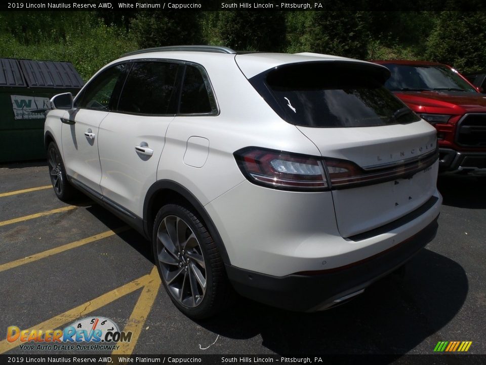 2019 Lincoln Nautilus Reserve AWD White Platinum / Cappuccino Photo #2