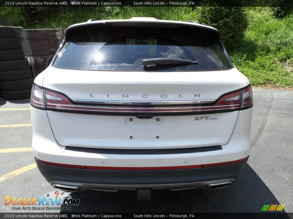 2019 Lincoln Nautilus Reserve AWD White Platinum / Cappuccino Photo #3