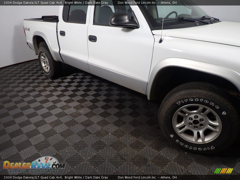 2004 Dodge Dakota SLT Quad Cab 4x4 Bright White / Dark Slate Gray Photo #3