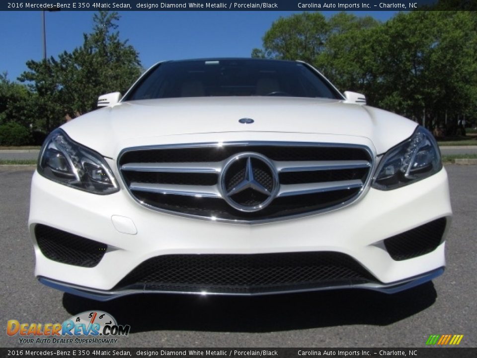 2016 Mercedes-Benz E 350 4Matic Sedan designo Diamond White Metallic / Porcelain/Black Photo #4