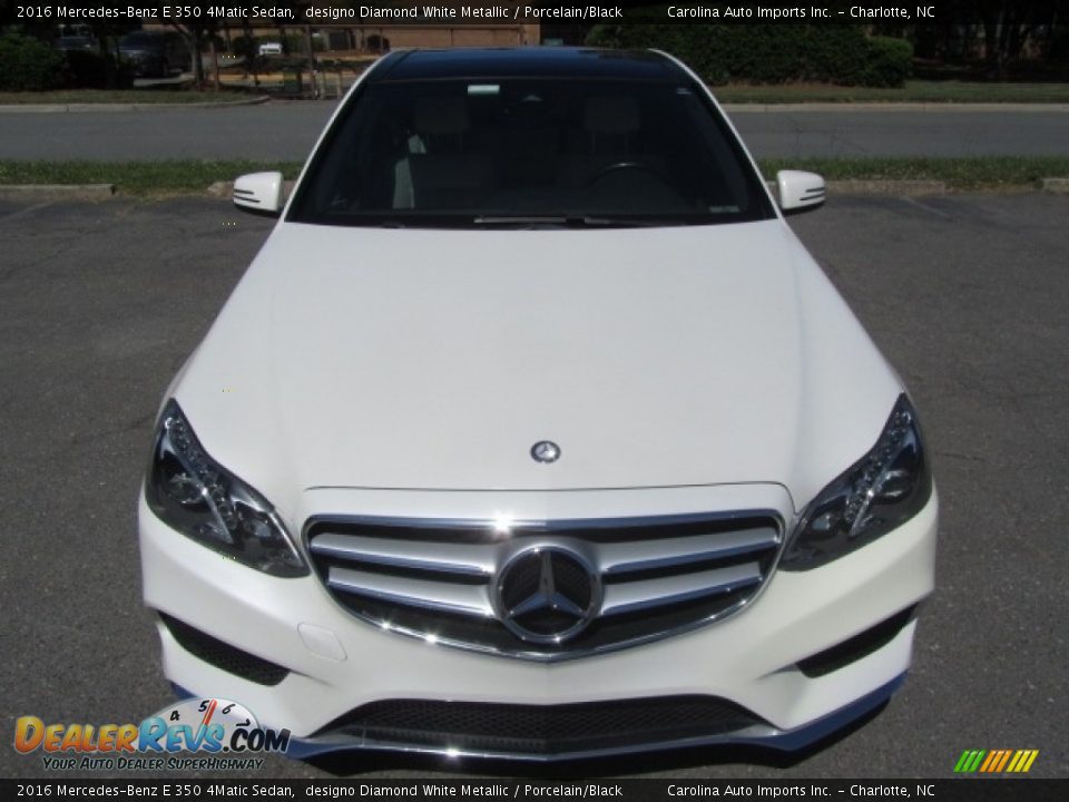 2016 Mercedes-Benz E 350 4Matic Sedan designo Diamond White Metallic / Porcelain/Black Photo #5