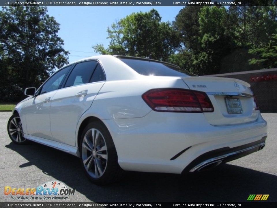 2016 Mercedes-Benz E 350 4Matic Sedan designo Diamond White Metallic / Porcelain/Black Photo #8