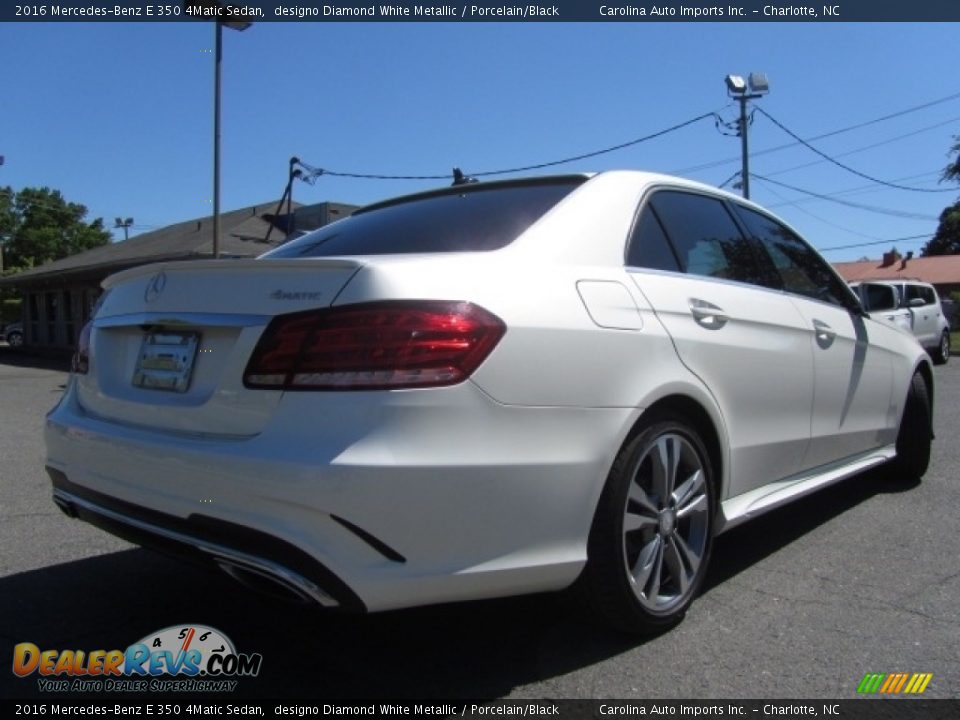 2016 Mercedes-Benz E 350 4Matic Sedan designo Diamond White Metallic / Porcelain/Black Photo #10