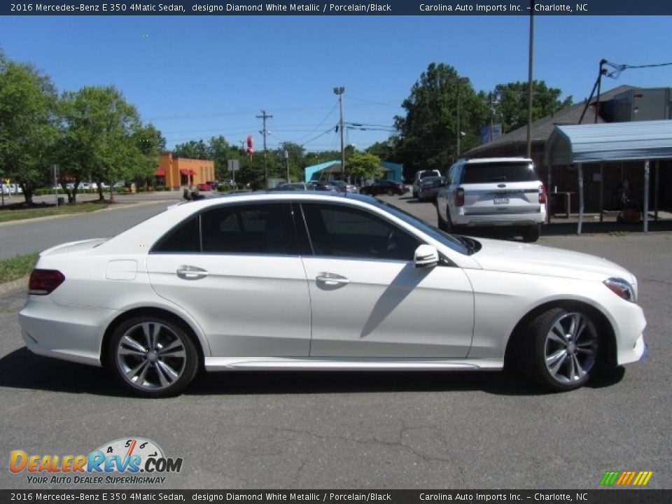 2016 Mercedes-Benz E 350 4Matic Sedan designo Diamond White Metallic / Porcelain/Black Photo #11