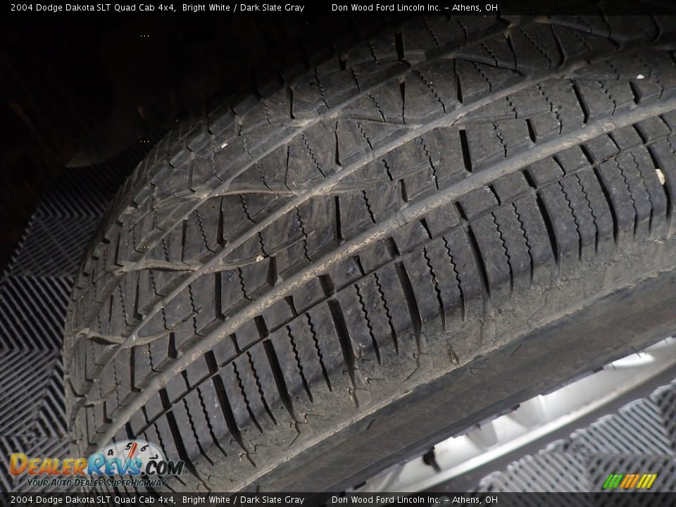 2004 Dodge Dakota SLT Quad Cab 4x4 Bright White / Dark Slate Gray Photo #18