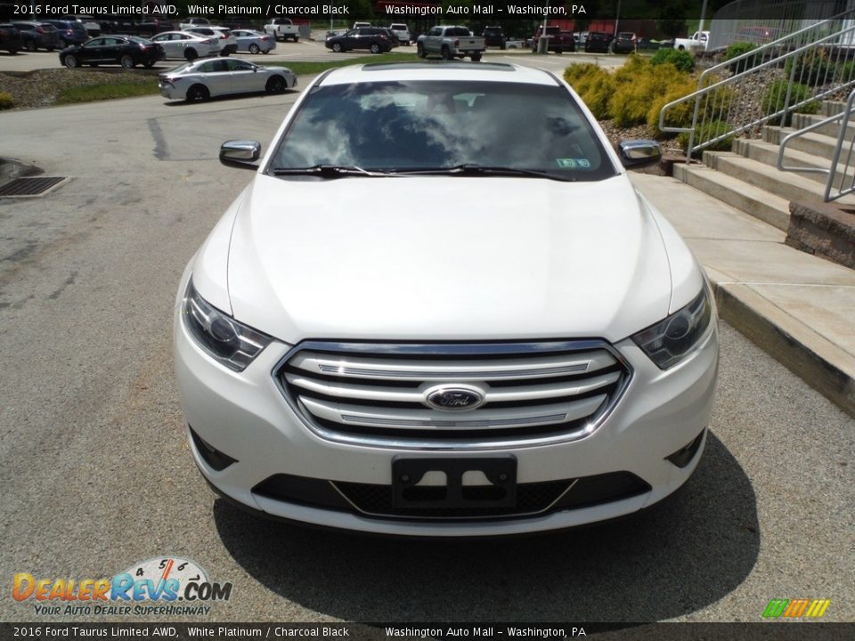 2016 Ford Taurus Limited AWD White Platinum / Charcoal Black Photo #11