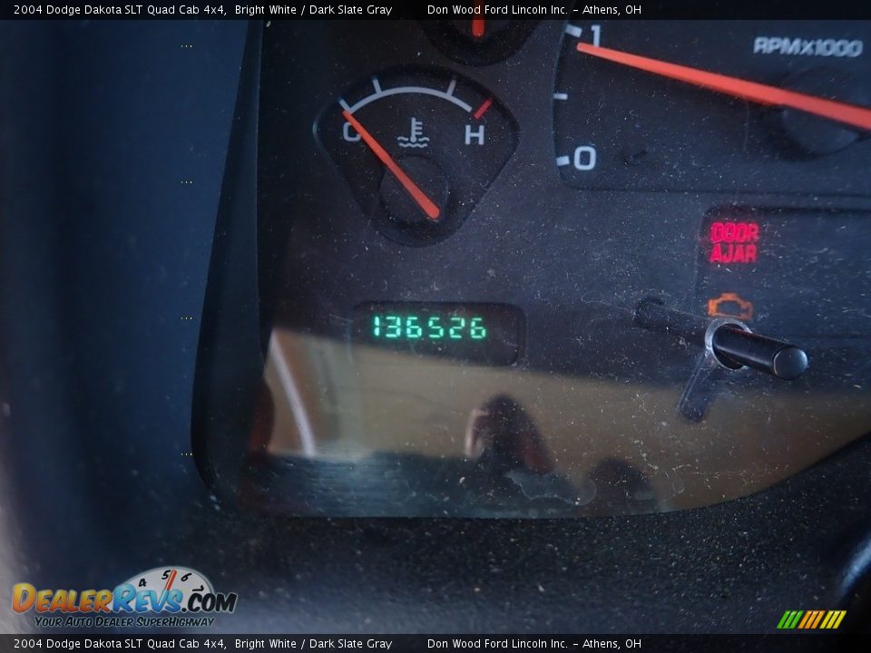 2004 Dodge Dakota SLT Quad Cab 4x4 Bright White / Dark Slate Gray Photo #19