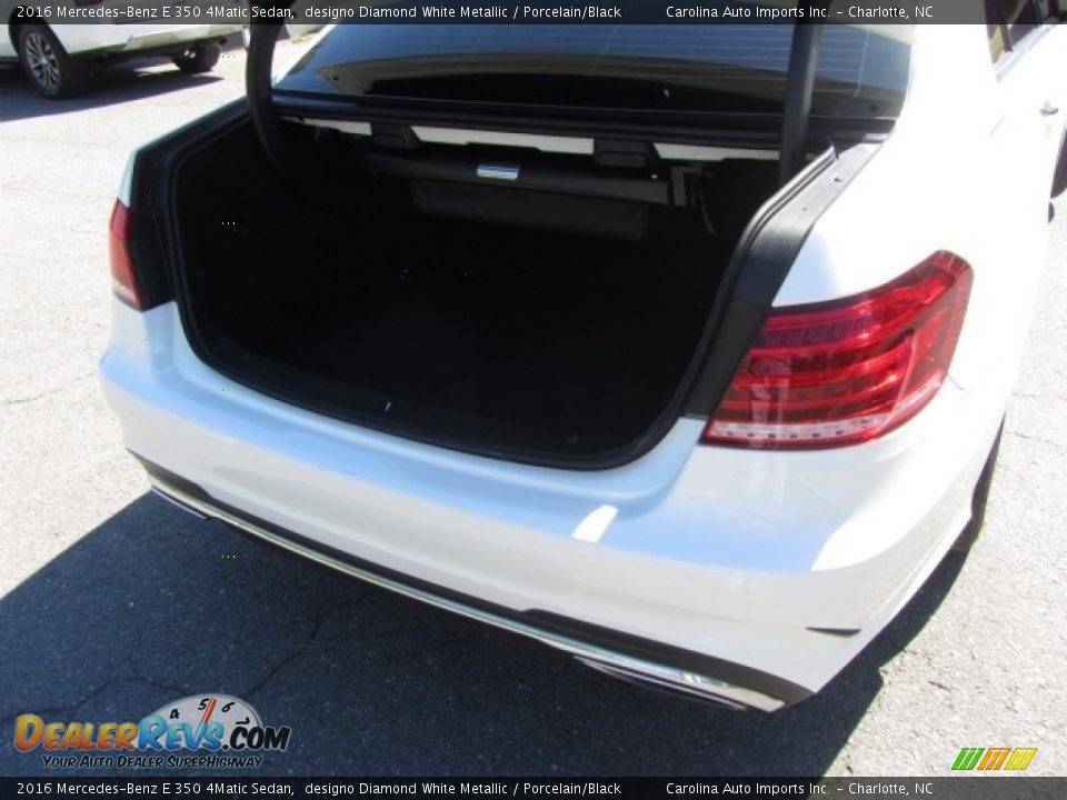 2016 Mercedes-Benz E 350 4Matic Sedan designo Diamond White Metallic / Porcelain/Black Photo #20