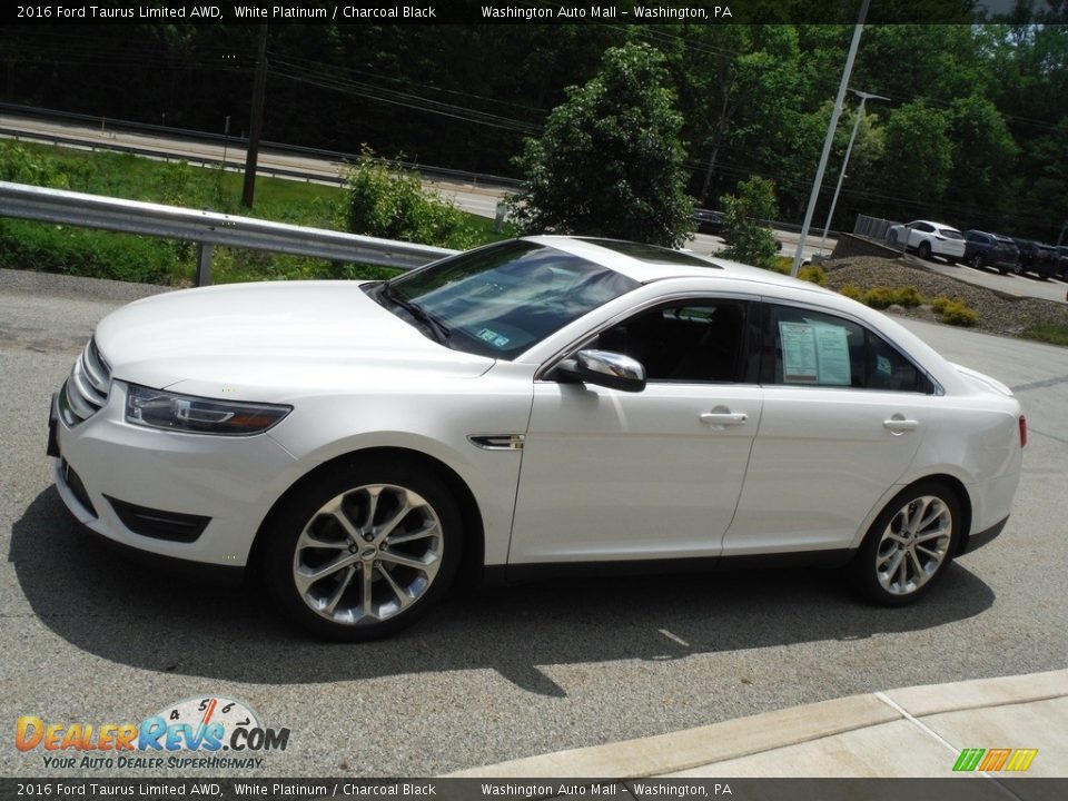 White Platinum 2016 Ford Taurus Limited AWD Photo #14