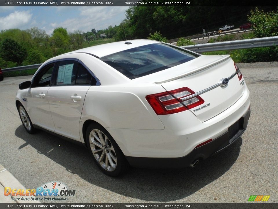 2016 Ford Taurus Limited AWD White Platinum / Charcoal Black Photo #17