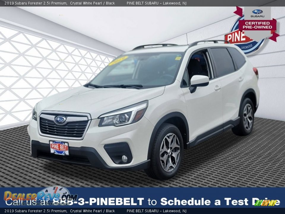 2019 Subaru Forester 2.5i Premium Crystal White Pearl / Black Photo #1