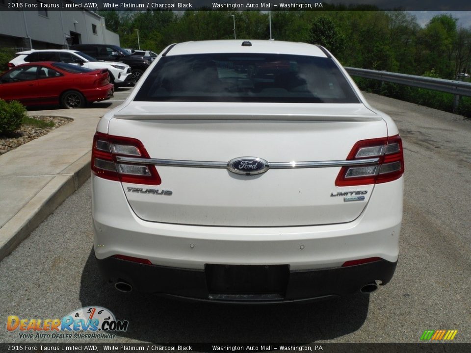 2016 Ford Taurus Limited AWD White Platinum / Charcoal Black Photo #18