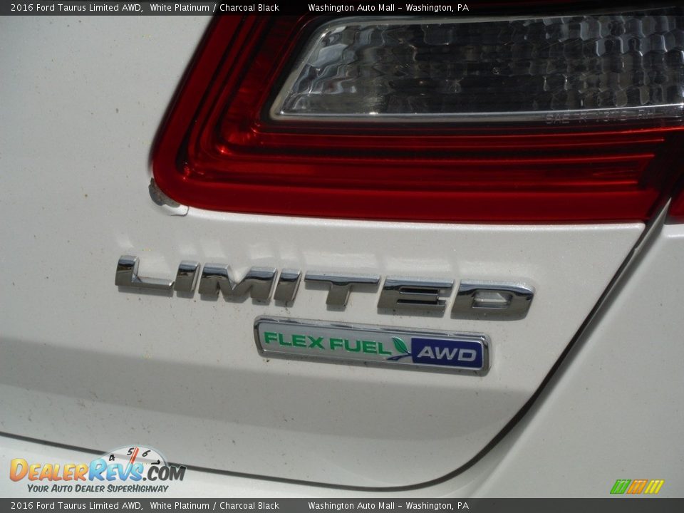 2016 Ford Taurus Limited AWD White Platinum / Charcoal Black Photo #20