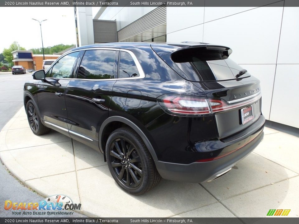 2020 Lincoln Nautilus Reserve AWD Infinite Black / Terracotta Photo #3