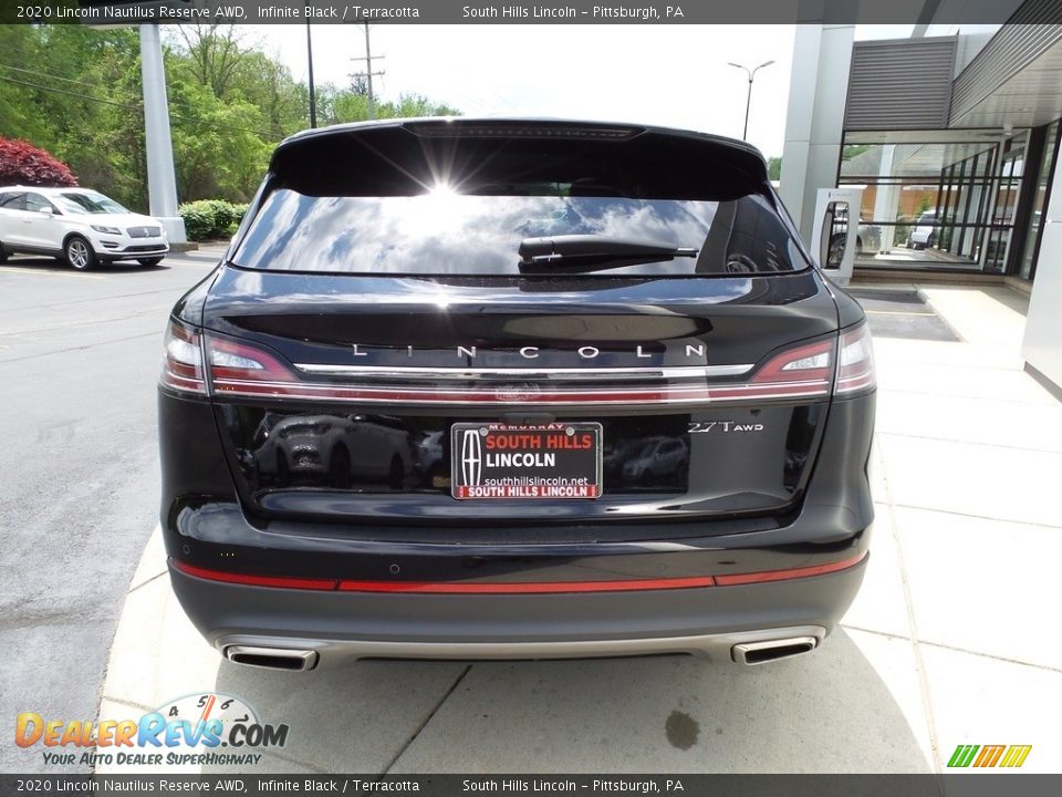 2020 Lincoln Nautilus Reserve AWD Infinite Black / Terracotta Photo #4