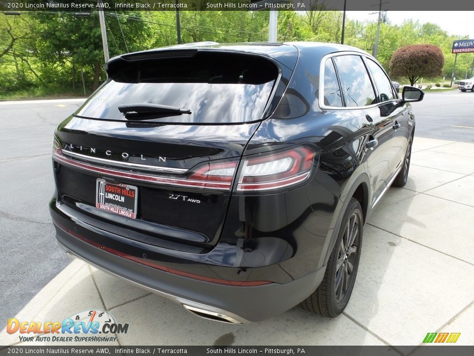 2020 Lincoln Nautilus Reserve AWD Infinite Black / Terracotta Photo #6