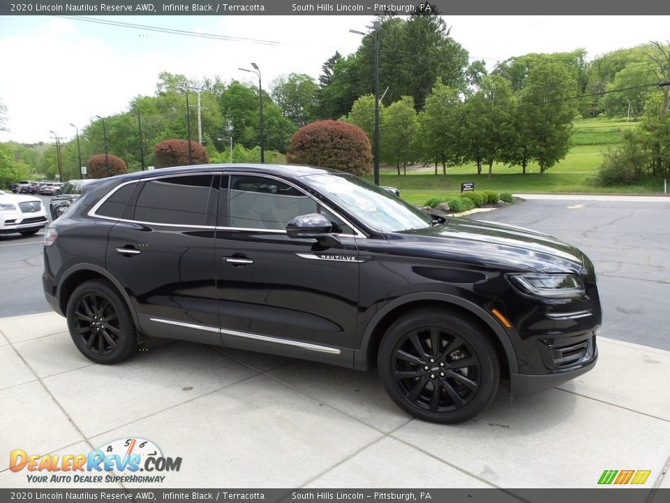 2020 Lincoln Nautilus Reserve AWD Infinite Black / Terracotta Photo #7