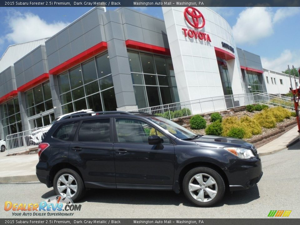 2015 Subaru Forester 2.5i Premium Dark Gray Metallic / Black Photo #2