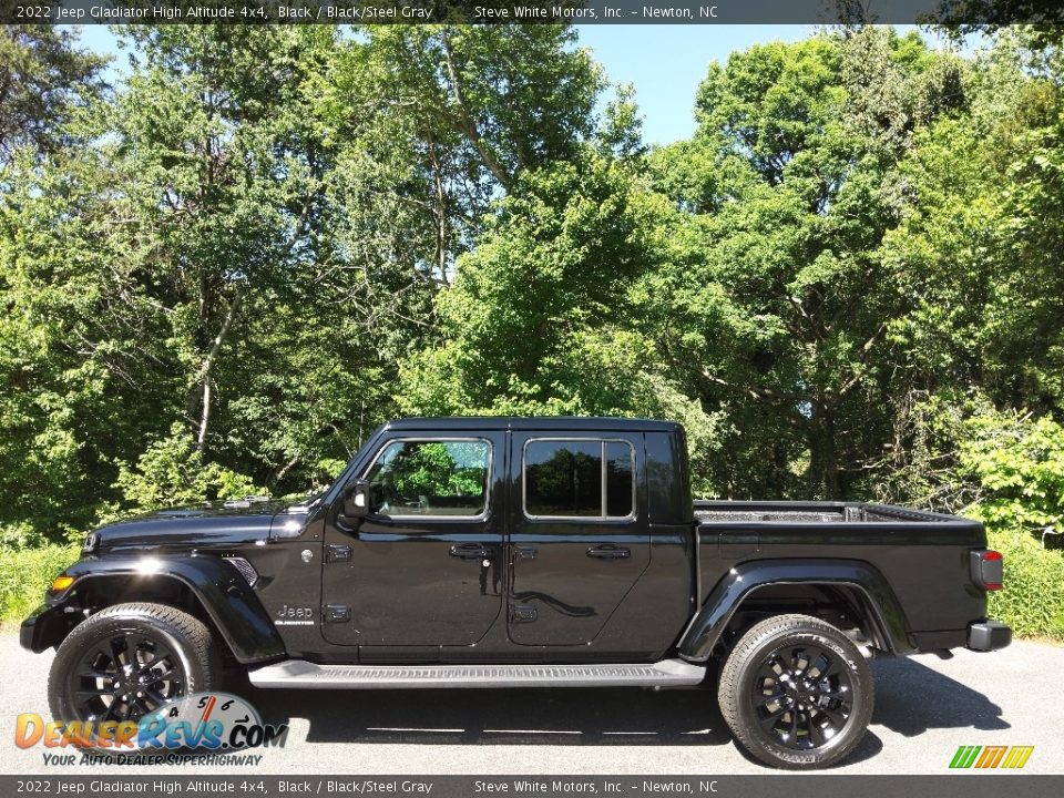 2022 Jeep Gladiator High Altitude 4x4 Black / Black/Steel Gray Photo #1