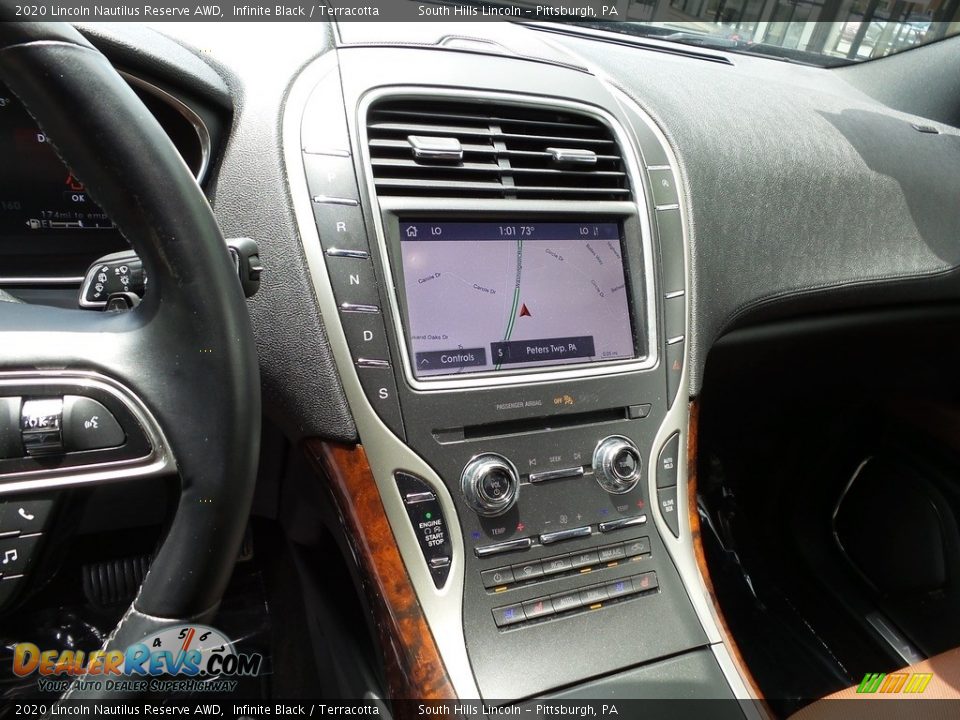 2020 Lincoln Nautilus Reserve AWD Infinite Black / Terracotta Photo #22