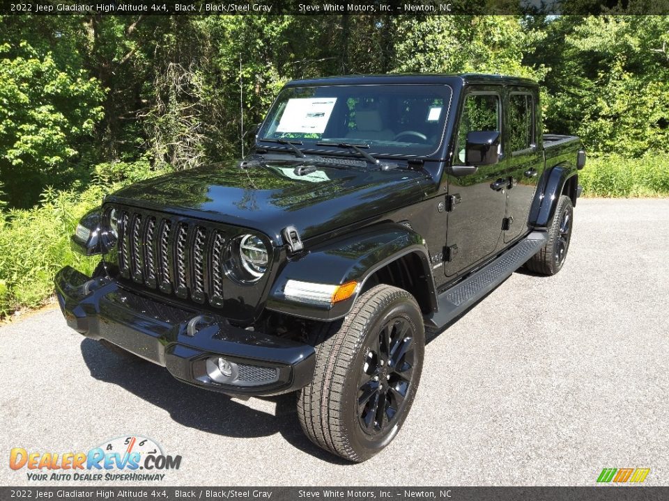 2022 Jeep Gladiator High Altitude 4x4 Black / Black/Steel Gray Photo #2