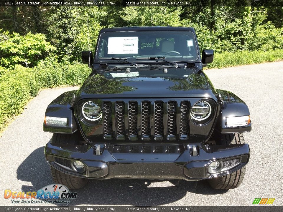 2022 Jeep Gladiator High Altitude 4x4 Black / Black/Steel Gray Photo #3