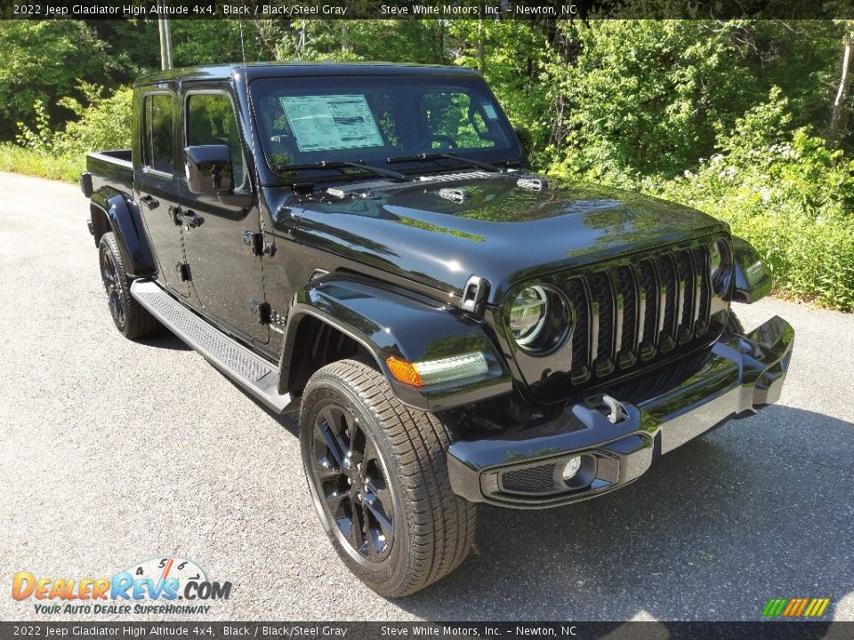 2022 Jeep Gladiator High Altitude 4x4 Black / Black/Steel Gray Photo #4