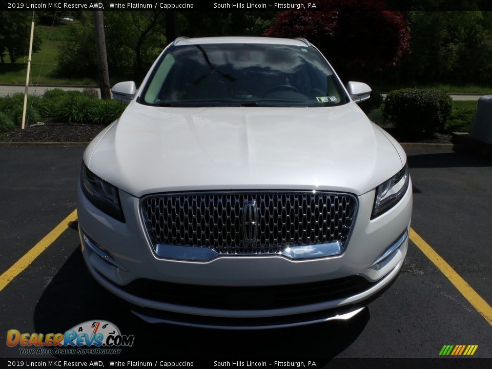 2019 Lincoln MKC Reserve AWD White Platinum / Cappuccino Photo #3