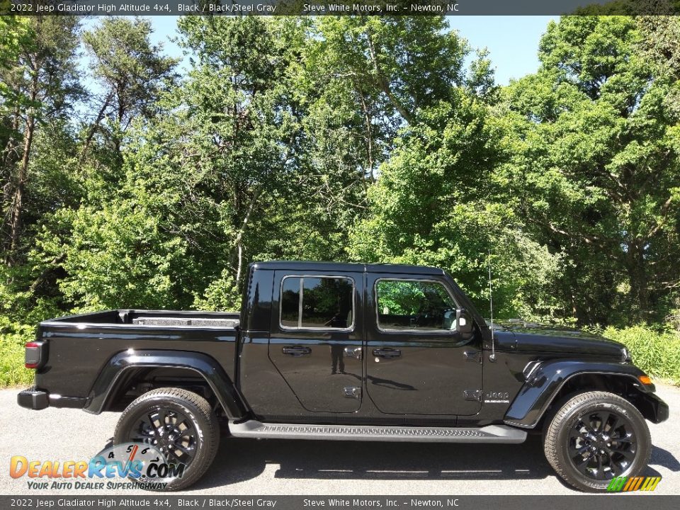 2022 Jeep Gladiator High Altitude 4x4 Black / Black/Steel Gray Photo #5