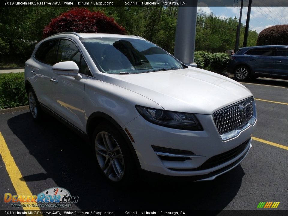 2019 Lincoln MKC Reserve AWD White Platinum / Cappuccino Photo #4