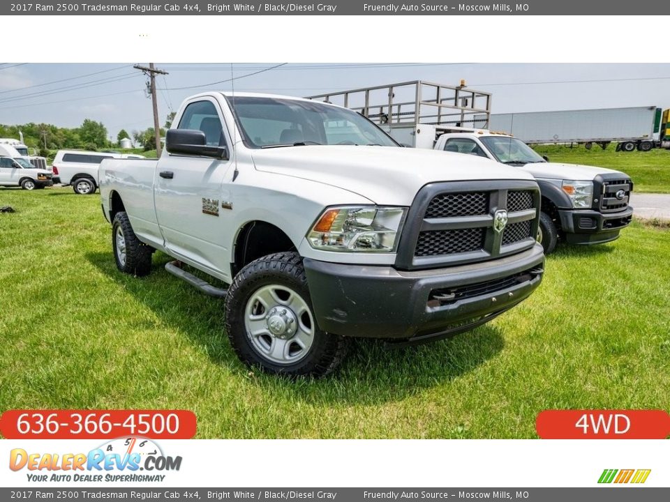 2017 Ram 2500 Tradesman Regular Cab 4x4 Bright White / Black/Diesel Gray Photo #1