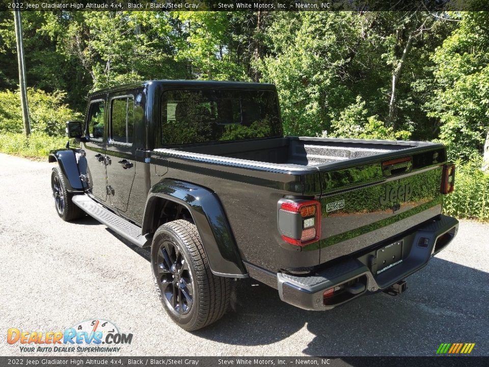 2022 Jeep Gladiator High Altitude 4x4 Black / Black/Steel Gray Photo #9