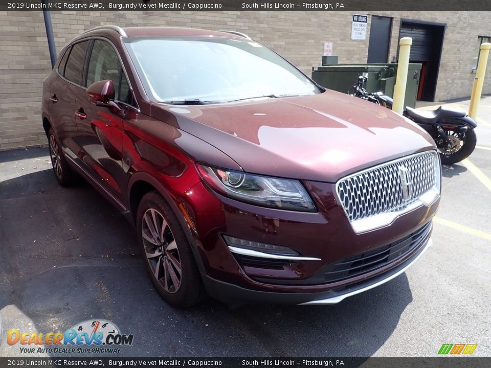 2019 Lincoln MKC Reserve AWD Burgundy Velvet Metallic / Cappuccino Photo #3