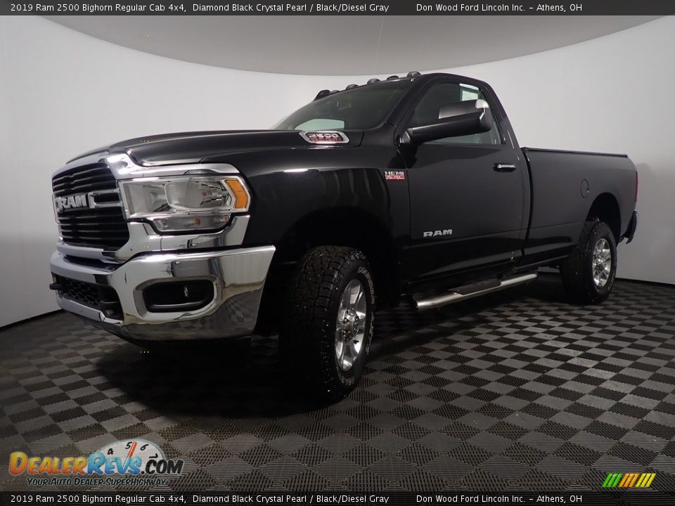 2019 Ram 2500 Bighorn Regular Cab 4x4 Diamond Black Crystal Pearl / Black/Diesel Gray Photo #8