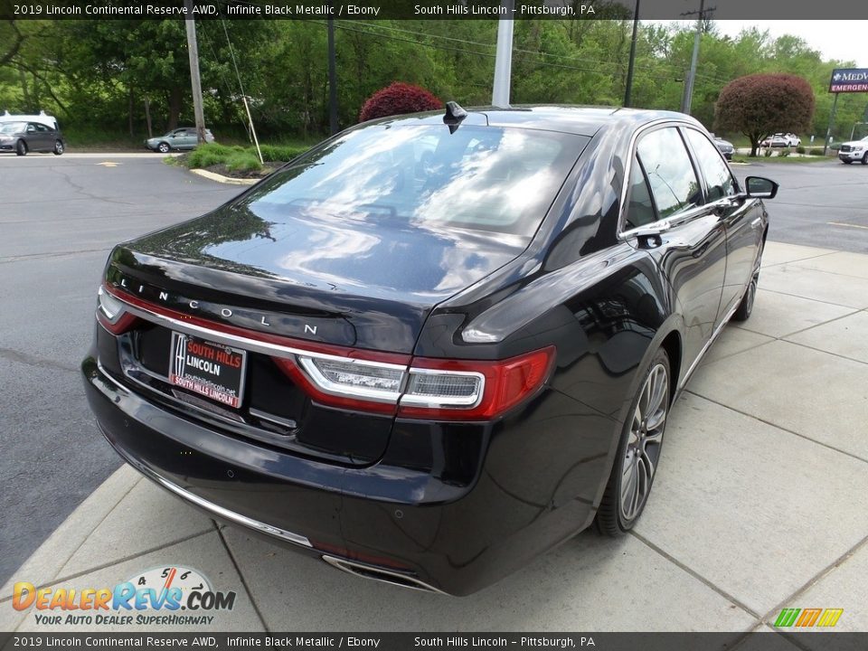 2019 Lincoln Continental Reserve AWD Infinite Black Metallic / Ebony Photo #6